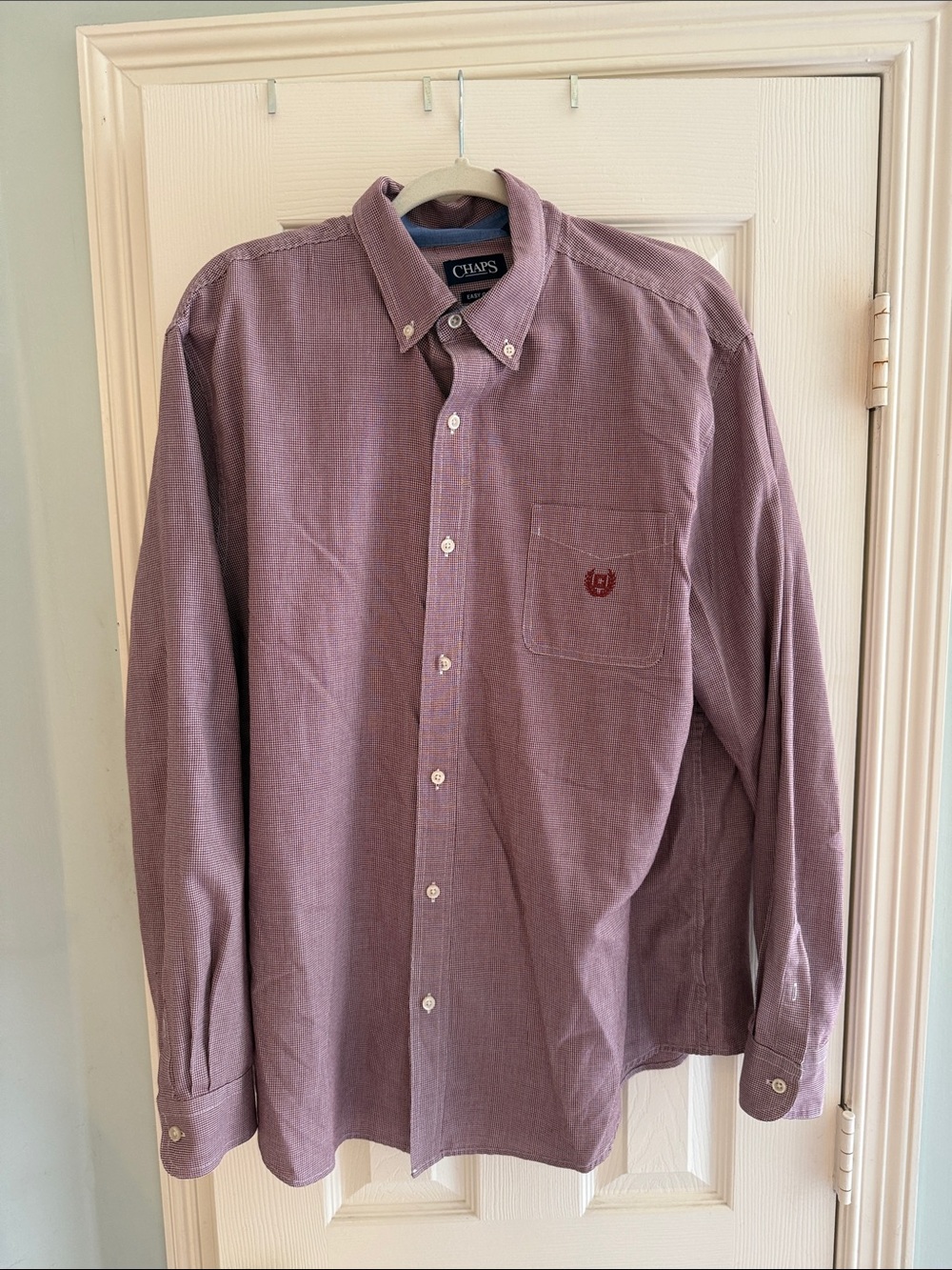 Chaps Men's Button-Down Shirt in Dusty Plum